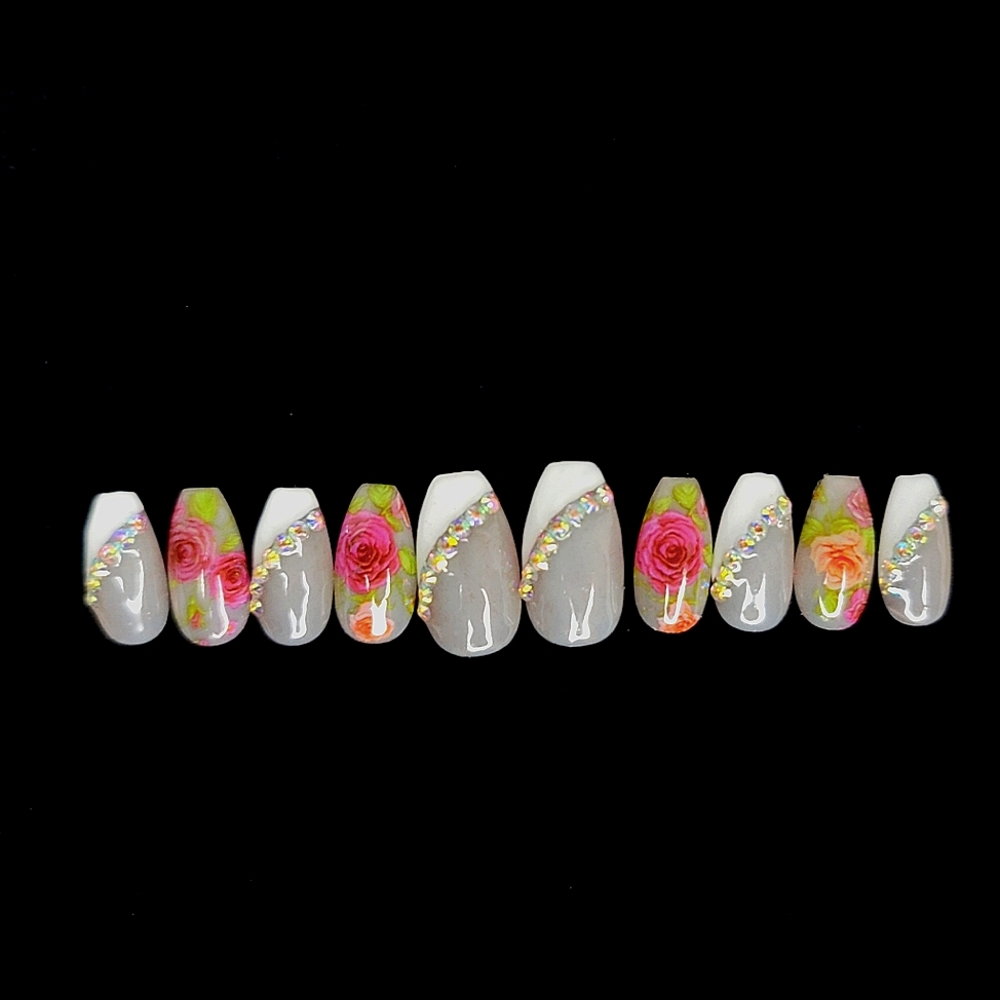 Press on nails floral